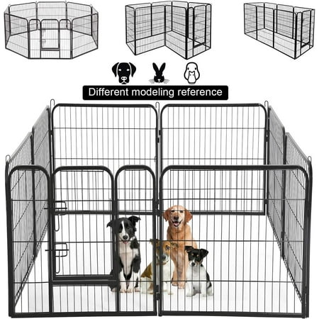 Anysun Dog Pen Extra Large Indoor Outdoor Back or Front Yard Fence Cage Fencing Doggie Rabbit Cats Playpens
