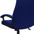 thumbnail image 3 of High Back Navy Blue Fabric Executive Swivel Chair with Two Line Horizontal Stitch Back and Arms, 3 of 9