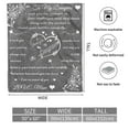 thumbnail image 2 of Daughter Blanket, Daughter Blankets From Mom Dad, Birthday Christmas Gifts For Daughter, I Love You Daughter Blanket Presents To Daughter, Daughter Soft Flannel Letter Throw Blanket " (Grey)(30"x40"), 2 of 7