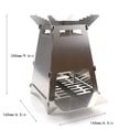 thumbnail image 4 of onlyliua ¡ Ofertas Del Día Liquidación Prime! Parrilla de Carbón Portátil Plegable para Barbacoa, Mesa de Barbacoa para Exteriores, Ahumador de Acero Inoxidable para Cocinar Al Aire Libre, Acampar, P, 4 of 7