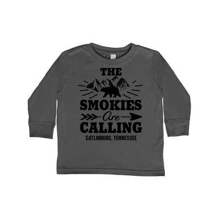 

Inktastic The Smokies Are Calling Tennessee Vacation Gift Toddler Boy or Toddler Girl Long Sleeve T-Shirt