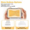 thumbnail image 5 of 24 Pcs Airtight Food Storage Container Set with Lids (24 Containers & 24 Lids), Leakproof BPA-Free Clear Plastic Containers for Kitchen and Pantry Organizers, Meal Prep, 5 of 10