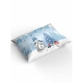 thumbnail image 2 of Blue Gnomes Christmas Full Size Comforter Set, Xmas Tree Branch Balls Snowflake Soft Bedding for All Seasons, 4 Pcs Bed Set with 1Comforter (86"x86") ,1 Sheet(80"x116"), 2 Pillowcases (19"x29"), 2 of 7