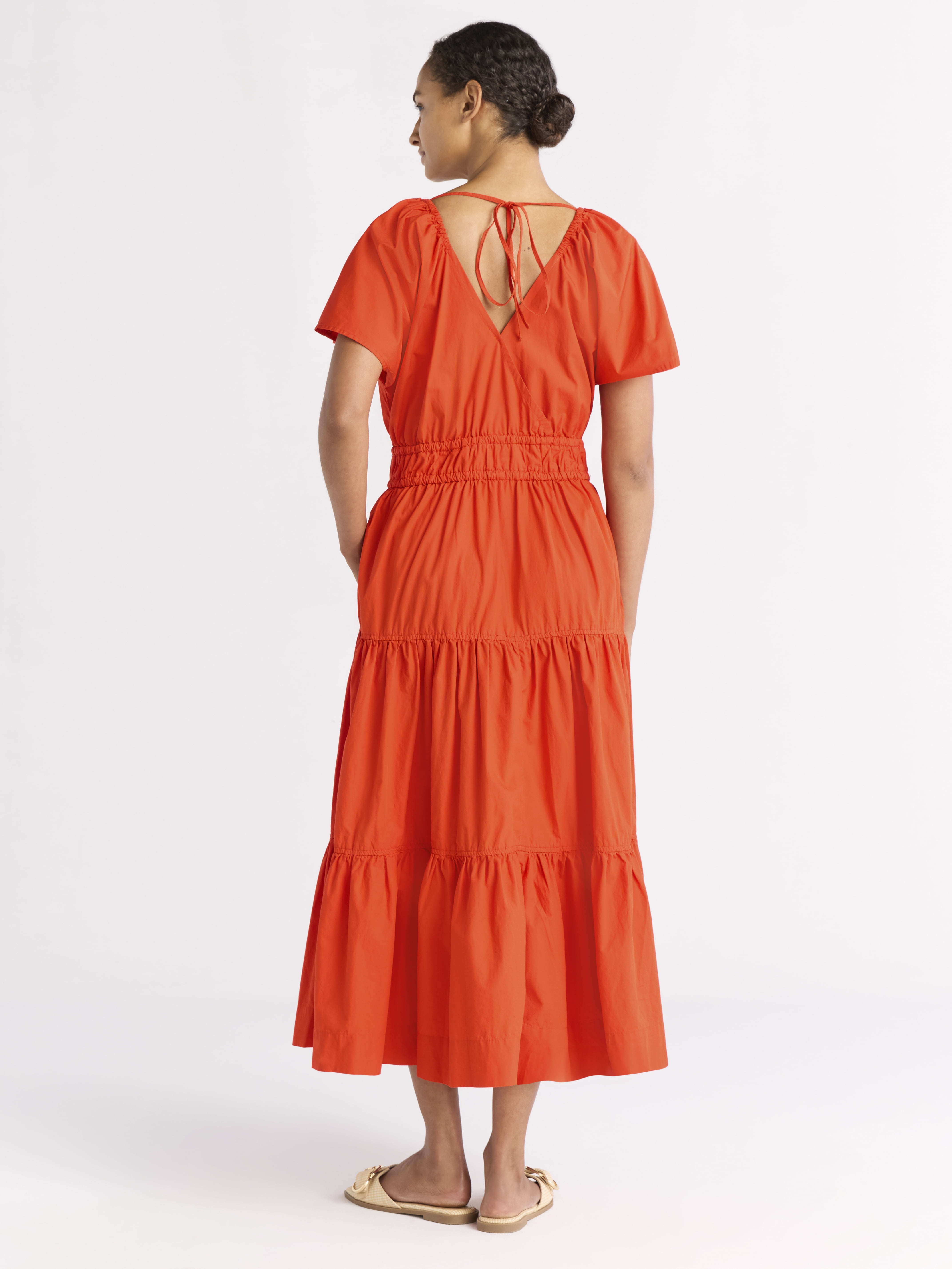 Free Assembly Women's and Women's Plus Tiered Cotton Maxi Dress, Sizes XS-4X