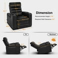 thumbnail image 4 of MCombo Power Recliner Chair, Home Theater Seating with LED Light, Armrest Storage for Living Room, Faux Leather, Black, 4 of 11