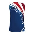 thumbnail image 5 of Yourumao American Flag Ribbed Tank Tops for Women Sleeveless Henley Shirts for 4th of July Independence Day Patriotic Graphic Tees for Outdoor, 5 of 5
