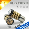 thumbnail image 6 of 1156 Amber Yellow 50W High Power 3014 Chip LED Projector Turn Signal/Parking Light Bulbs (1156, Yellow), 6 of 9