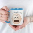 thumbnail image 3 of CafePress - Peanuts Emoji Struggle Is Real - 11 oz Ceramic Mug - Novelty Coffee Tea Cup, 3 of 3