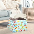 thumbnail image 5 of Summer fun colorful pattern Storage Bins with lid, Decorative Boxes for Shelves, Closet Organizer Basket with Handles, Large,, 5 of 5