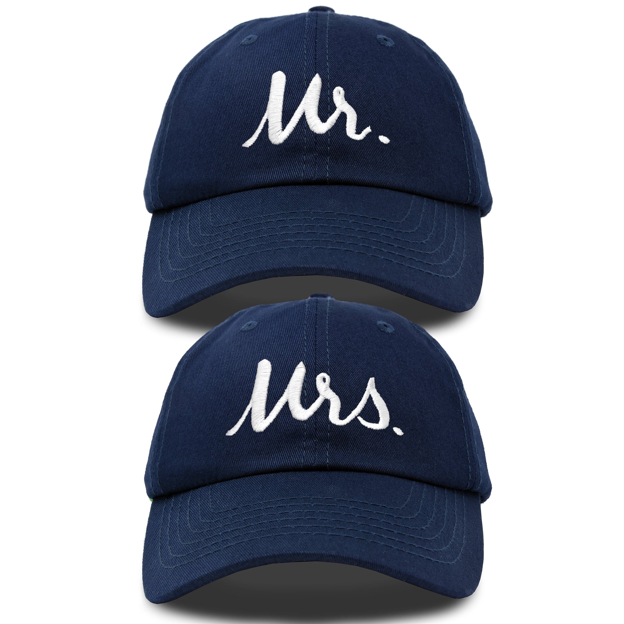 Mr & Mrs Baseball Cap Set, Adjustable Cotton Embroidered Couple Hats Wedding Mr and Mrs | Matching Hats | Set of Two Caps | Machine  main image 4