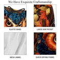 thumbnail image 4 of luoweisi Men's Beach Shorts Quick Dry Swim Trunks with Mesh Lining Cartoon Owl M, 4 of 5