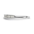 thumbnail image 3 of 14K White Gold Ring Band Wedding Diamond Round , Size 9, 3 of 7