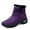 Purple, variant on YOURDIARY Womens Suede Snow Boots Winter Warm Fuzzy Boots Comfortable Ankle-High Boots with Fur Lining