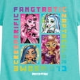 thumbnail image 3 of Monster High - Clawsome, Fangtastic, Creeperific & Zapptacular - Toddler & Youth Girls Short Sleeve T-Shirt, 3 of 5