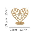 thumbnail image 3 of WJSXC Wooden Heart-shaped Love Chocolate Frame Decoration Heart Wedding Display Stan B, 3 of 4