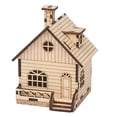 thumbnail image 1 of 1 Set Christmas House Music Box Wooden DIY Crafts Music Box DIY Material Kit, 1 of 7