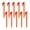 Orange 10pcs, variant on OIUR 10Pcs Camping Tent Stake Heavy Duty Multi-functional Outdoor Garden Yard Patio Lawn Tarp Canopy Windproof Ground Spike Tent Peg