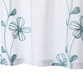 thumbnail image 4 of Cortinas pequeñas blancas transparentes con bordado floral para baño, semitransparentes, de 114 cm de largo, con bolsillo para barra, 66 cm de ancho x 114 cm de largo, 2 paneles, 4 of 8