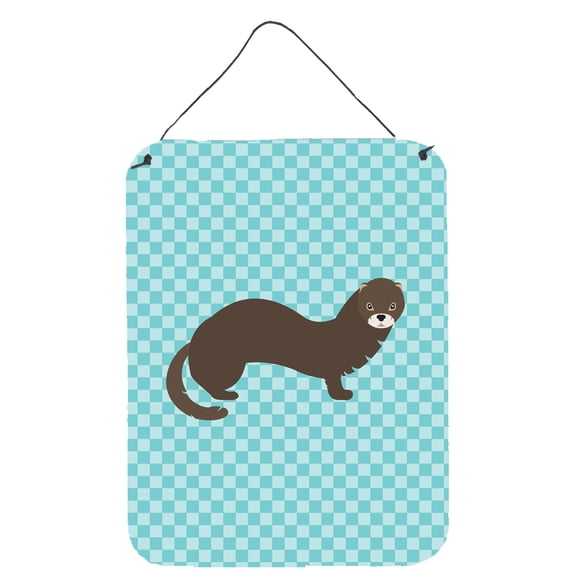Carolines Treasures BB8042DS1216 Russian or European Mink Blue Check Wall or Door Hanging Prints