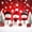 Maroon Cream, variant on Manfei Snowman Twin Comforter Sets Snow Bedding Set, Maroon Cream 2 Pieces 1 Comforter and 1 Pillowcase, Xmas Reversible