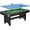 Green, variant on 6FT 2-in-1 Pool Table with Ping Pong Top, Multi-Game Billiard Table with Balls, Cues & Paddles, No Ball Return Design Family Recreation Game Table for Home Game Room, Blue