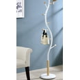 thumbnail image 5 of CoSoTower Metal Whtie and Oak Standing Coat Rack, 5 of 6