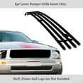thumbnail image 2 of APS Premium Stainless Steel Black 8x6 Horizontal Billet Grille Insert Compatible with Ford Mustang 2005-2009 V6 Lower Bumper N19-J71066F, 2 of 7