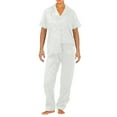 thumbnail image 1 of Fvwitlyh Ensembles de Pyjama pour Femmes Ensemble de Pyjama en Soie Glacée Secret Pyjamas pour Femmes Blanc,TTG, 1 of 3