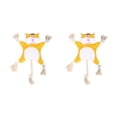 thumbnail image 4 of Transemion Polyester Stylish Pet Toy For Dogs Easy To Clean And Safe For Playtime Good Gift Plush Dog Toy tiger 2Set, 4 of 6