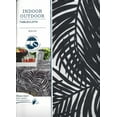 thumbnail image 6 of Table Trends Umbrella Tablecloth with Hole and Zipper Kauai Black White Fabric 60 x 84 Rectangle, 6 of 6