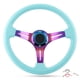 thumbnail image 1 of Reemplazo de volante de carreras de 6 pernos, plato hondo universal de 350 mm de diámetro, azul claro Jadeshay  A, 1 of 8