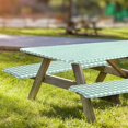 thumbnail image 2 of POINTERTECK 8Ft Fitted Picnic Table Cover with Bench Covers， 96”x30”  Outdoor Picnic Tablecloth 3 Pcs Set，Flannel Backing with Elastic Edges， for Home Goods Indoor Outdoor Patio, 2 of 8