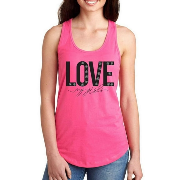 Love My Girls  Racerback Tank Women -Image by Shutterstock, Female XX-Large