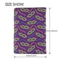 thumbnail image 3 of Pofeuu Carnival Masks and Beads Print Travel Document Organizer Passport Holder Men Women for Family (6.5 in x 4.5 in),Wallet Holder Credit Card Clutch Bag Case, 3 of 5