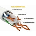 thumbnail image 3 of Cable Leader 35ft Cat5e UTP Ethernet Network Patch Cable Snagless 24AWG Bare Copper, White, 3 of 5
