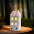 thumbnail image 4 of 2026 New Home Decor Ceramic Houses Figurines Tabletop Decor Village Set Scene Props For Party And Celebrations, 4 of 8