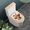 thumbnail image 3 of HELLHERO Soft Elastic Bottom Toilet Seat Cover Set, Polyester, Elastic Installation Toilet Protector Cover, Adjustable, Machine Washable, 3 of 8
