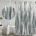thumbnail image 4 of Polyester Fabric Sage Green Grey Vintage Shower Curtain, Retro Abstract Art Waterproof Bathtub Curtain Bathroom Decor Set with Hooks 36 x 78 Inches, 4 of 6