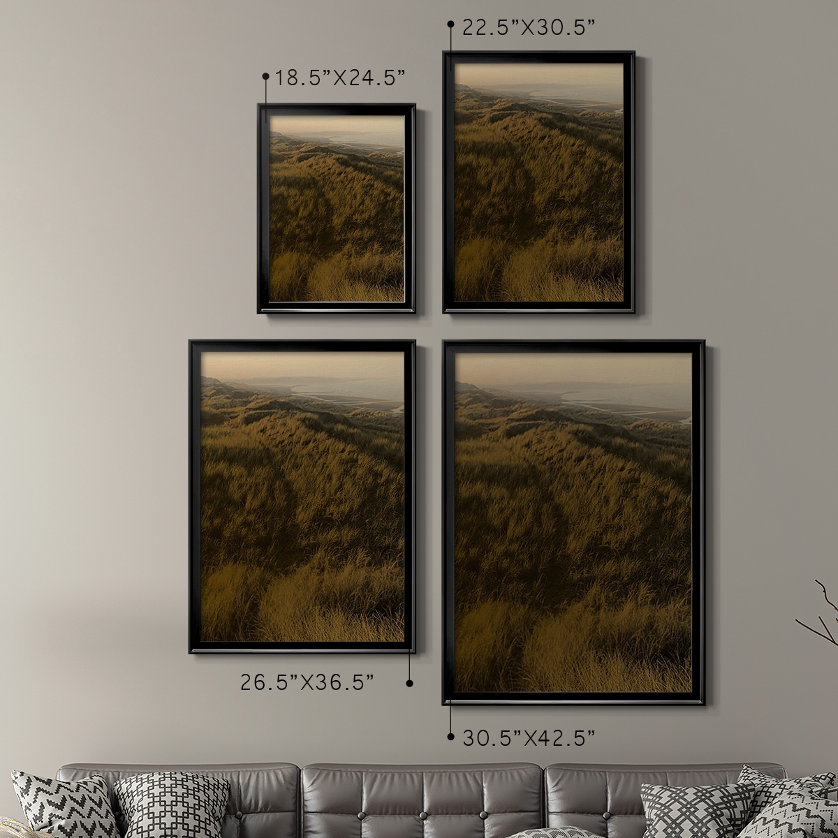 Golden Fog II Premium Framed Print - Ready to Hang