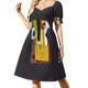 thumbnail image 1 of Composición con guitarra Amadeo de Souza-Cardoso Vestido de manga corta ropa para mujer Vestidos de mujer, 1 of 8