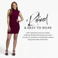 thumbnail image 4 of David’s Bridal, The Edit by DB Studio Women's Formal Double Slit High Neck Sheath Dress, Ankle Length, Crepe, 4 of 8