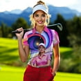 thumbnail image 5 of HOMYGIFTS Women’s Artistic Golf Polo Shirt – Vibrant Mosaic Golfer Design, 5 of 8