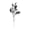 Black, variant on Brown Star Shaped Artificial Flower Bouquet 5 Branch For Home Decoration Centerpiece And Halloween Floral Arrangement