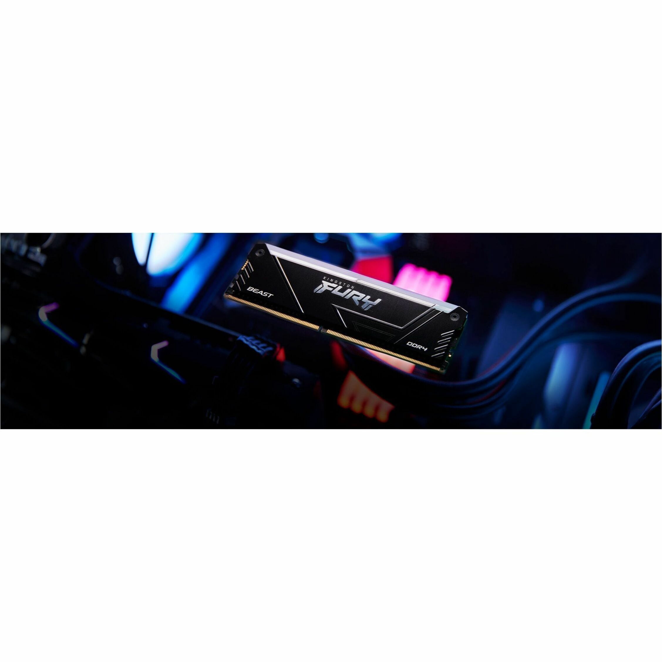 Kingston FURY Beast DDR4 RGB RAM, 128GB, 3733MT/s, CL16 Latency
