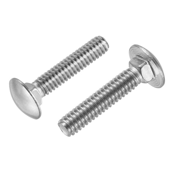 Unique Bargains 1/4-20x1-1/4' Carriage Bolt 304 Stainless Steel Polishing 25 Pack