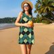 thumbnail image 3 of Disketp Green Squares para Vestido sin Mangas para Mujeres, Vestidos de Verano para Mujeres, Casual y Holgado para la Playa, 3 of 7