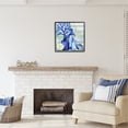 thumbnail image 3 of Stupell Industries Blue Nautical Vases Nature Painting Black Framed Art Print Wall Art, 24 x 24, 3 of 9