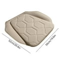 thumbnail image 3 of Car Pads Car Cushionss 53x26 Car Seat Cushions Universal Breathable Perforated Leather Four Season Pad Skin Friendly And Delicate Seat Cushions Beige, 3 of 6