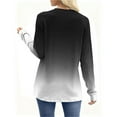 thumbnail image 3 of Posijego Women's Long Sleeve Shirts Spring Fall Basic Tee Shirt Casual Loose Tunic Tops Trendy Blouses, 3 of 8