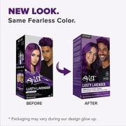 Splat Original Complete Kit, Unisex Semi-Permanent Hair Dye with Bleach, Lusty Lavender